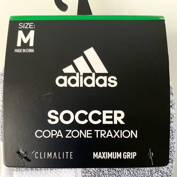 Adidas Copa Zone Traxion Climate Maximum Grip Soccer White Socks Size M - Picture 4 of 12